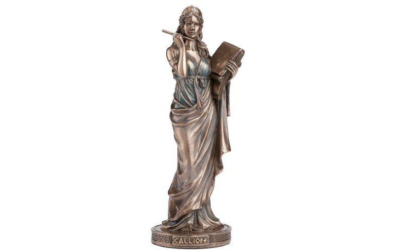 Καλλιόπη: Μούσα (Αγαλμα Ηλεκτρόλυσης Μπρούτζου & Ρητίνης 23εκ.)